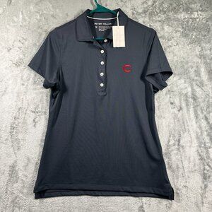 Peter Millar Shirt Women's Medium Black Golf Sun Protection UPF 50+ Performance